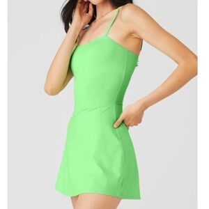 ALO Yoga Courtside Tennis Dress in Ultramint